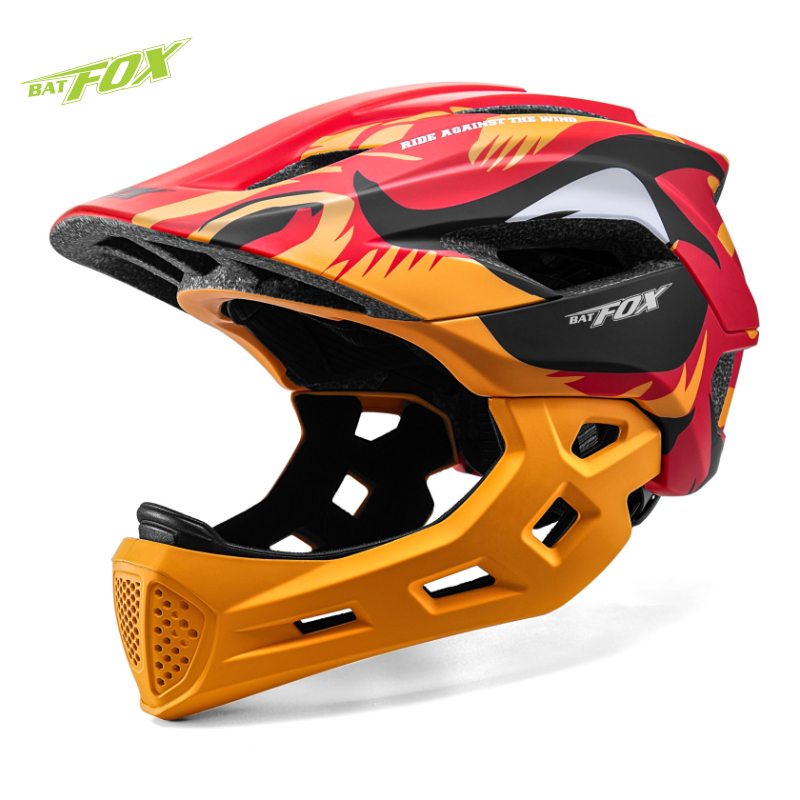Mountain Biking Helmet Full Face - BATFOX Kids Full Face Bike Helmet