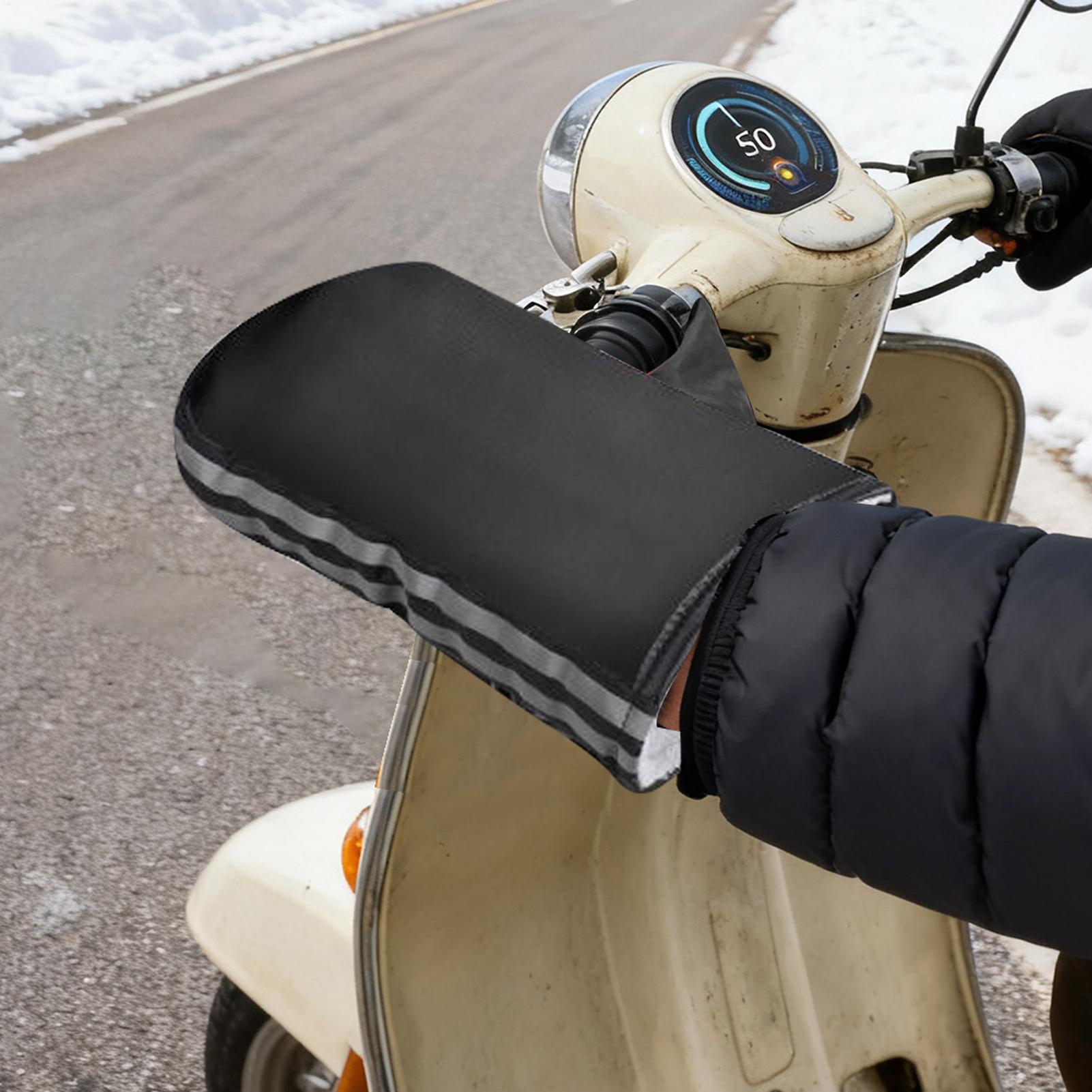 Mountain Biking Gloves - Motorcycle handlebar gloves reflective waterproof windproof