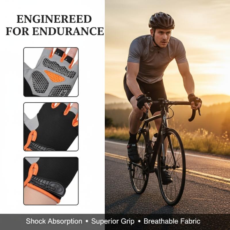 Fingerless Cycling Gloves Anti - đánh giá và giá Mountain Biking Gloves