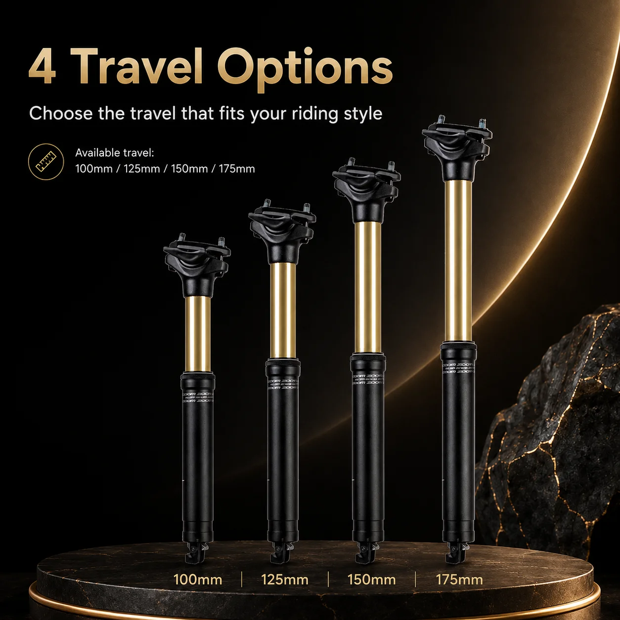 ZOOM Suspension Dropper Seatpo - đánh giá và giá Dropper Post Remote