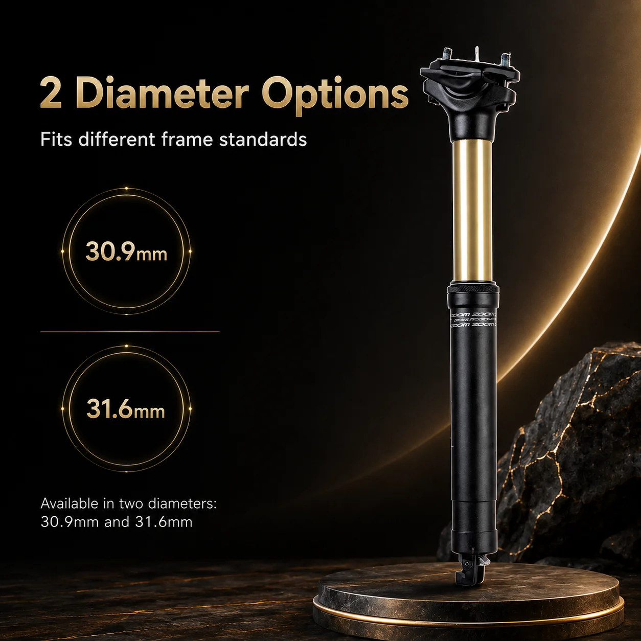 ZOOM Suspension Dropper Seatpo - đánh giá và giá Dropper Post Remote