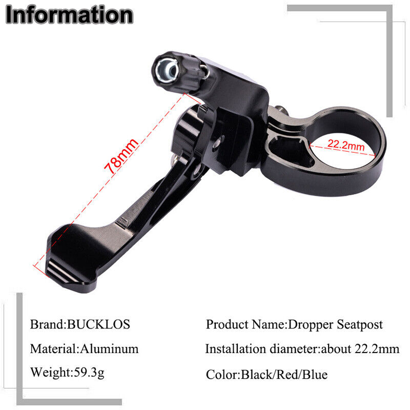 BUCKLOS Telescopic Seatpost Co - đánh giá và giá Dropper Post Remote