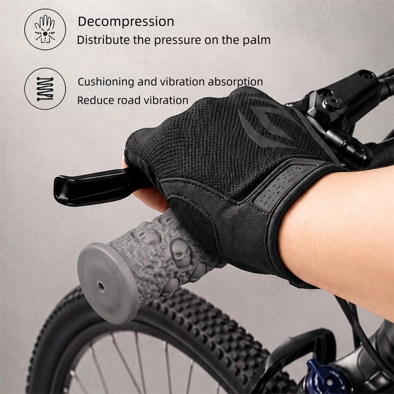 Bicycle Handlebar Grips, Skull - đánh giá và giá Mountain Biking Gloves