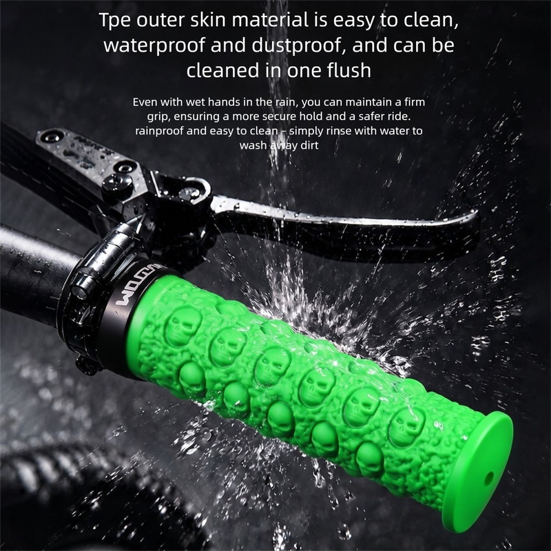 Bicycle Handlebar Grips, Skull - đánh giá và giá Mountain Biking Gloves