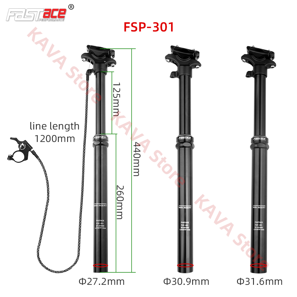 Fastace FSP301 302 303 MTB Sea - đánh giá và giá Dropper Post Remote