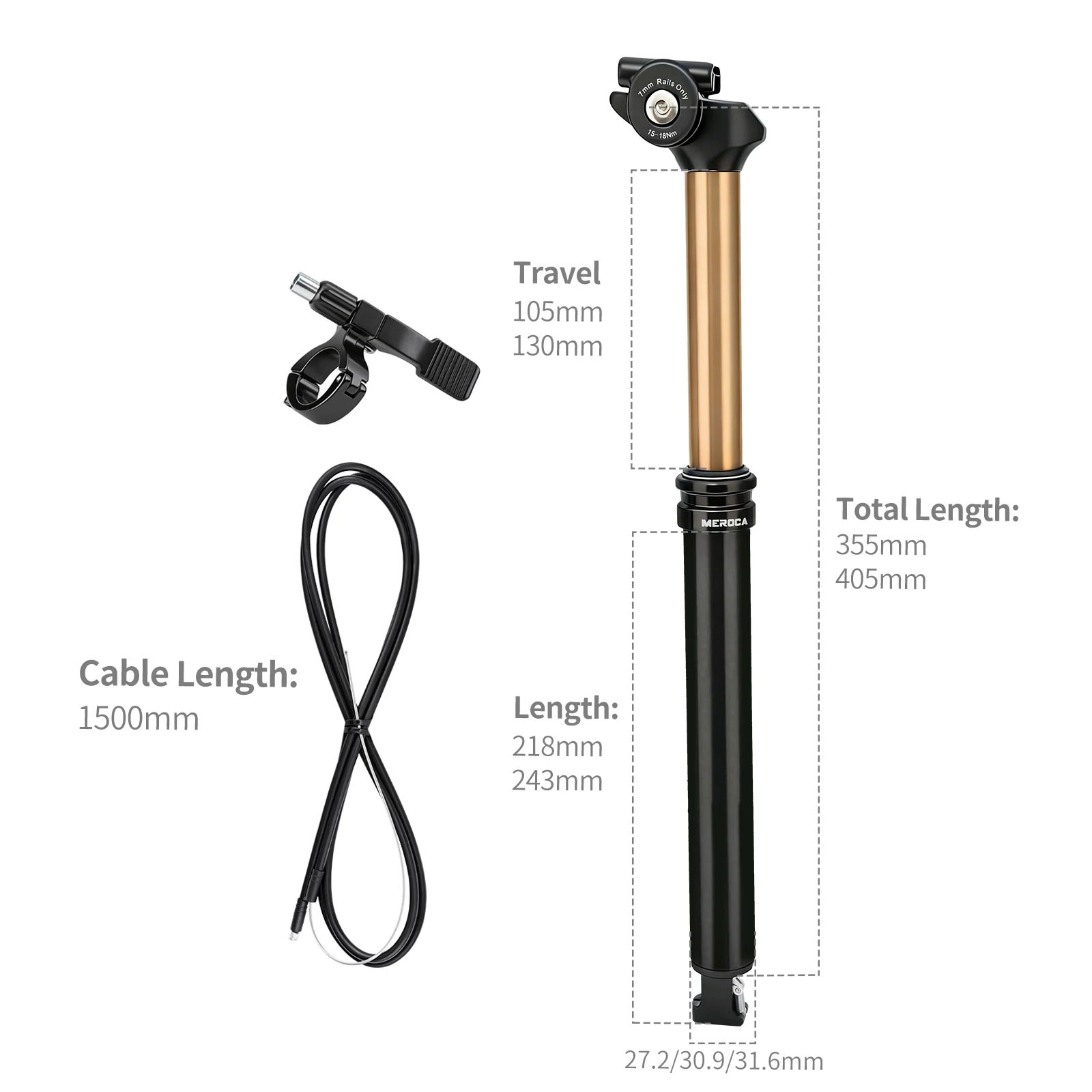 Wireless Dropper Seatpost Mtb  - đánh giá và giá Dropper Post Remote