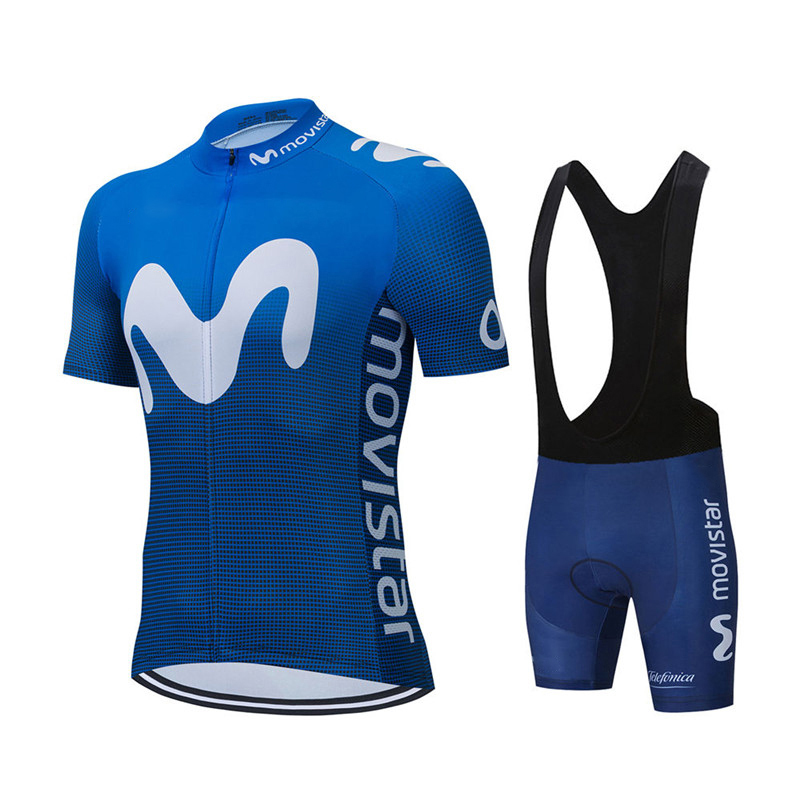 Mùa Hè Mới Movistar Đội Đi Xe  - đánh giá và giá Mountain Biking Clothes