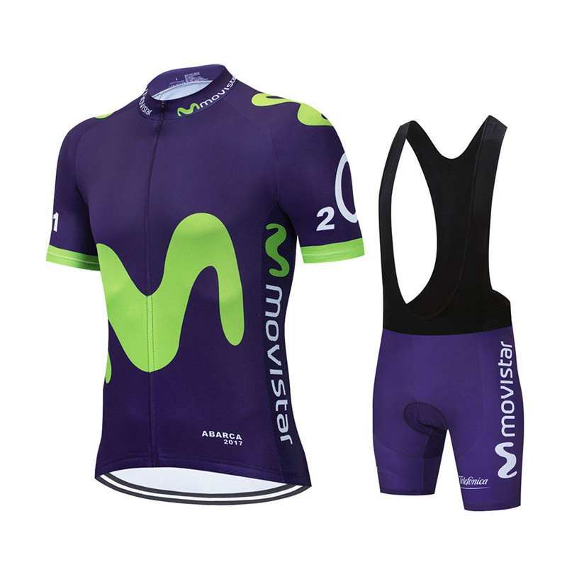 Mùa Hè Mới Movistar Đội Đi Xe  - đánh giá và giá Mountain Biking Clothes