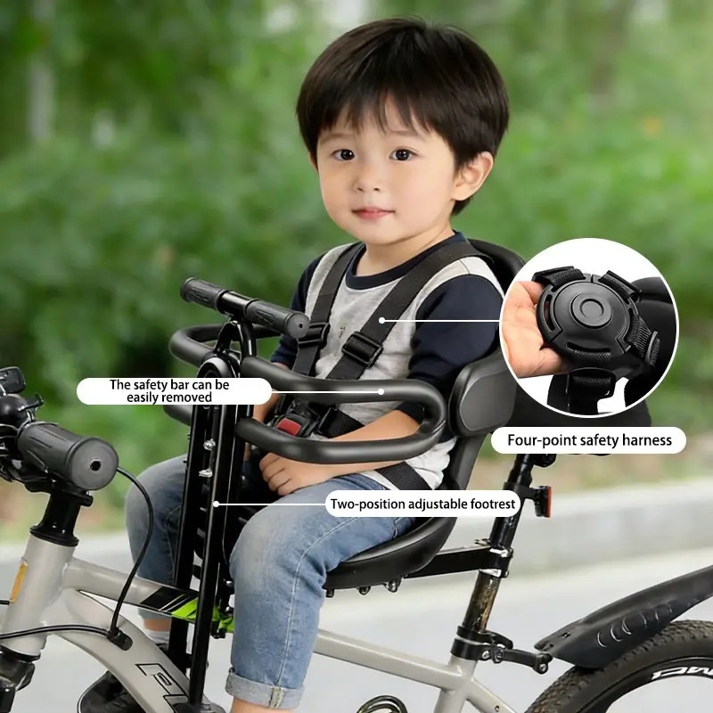 Front Mount Kids Bike Seat wit - đánh giá và giá Mountain Biking Shop