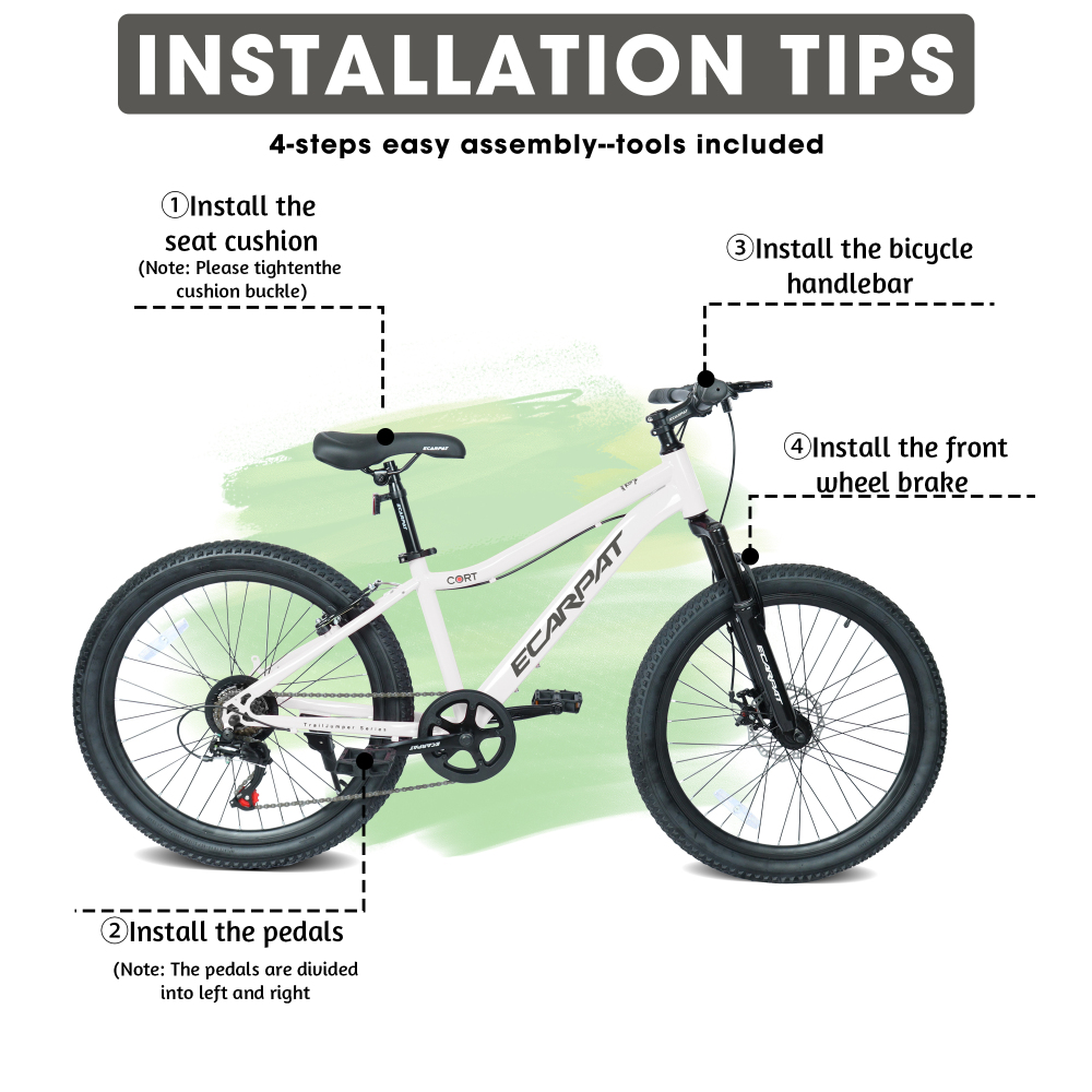 24 Inch Youth Mountain Bike wi - đánh giá và giá Mountain Biking Youth
