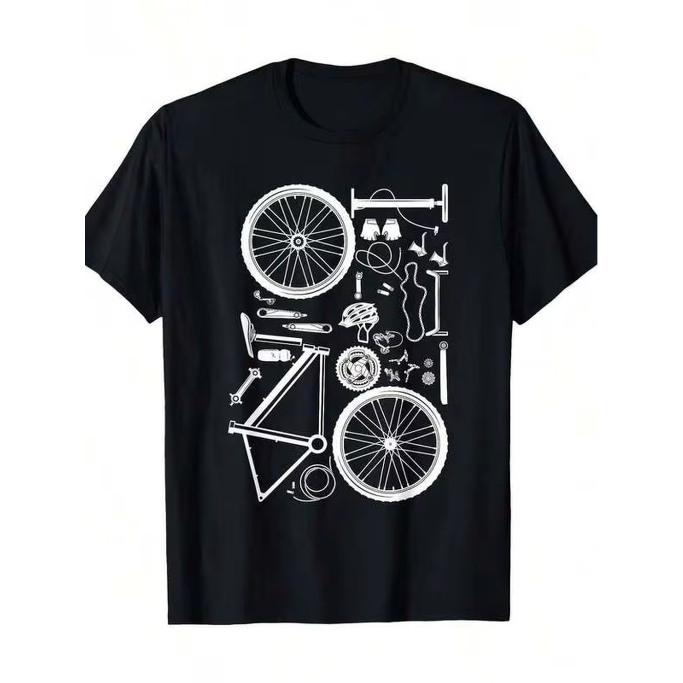 Men's Black Cotton Cycling T-S - đánh giá và giá Mountain Biking Shirts
